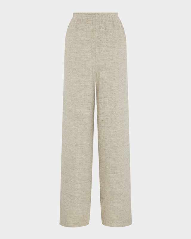 Linen Flared Trousers